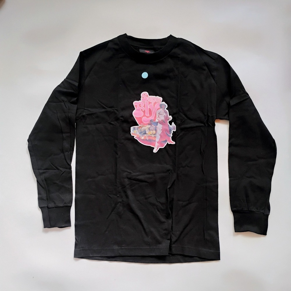 Serial Killer Super Fly Black Tshirt Size S Vintage 1990's Long Sleeve  Skate